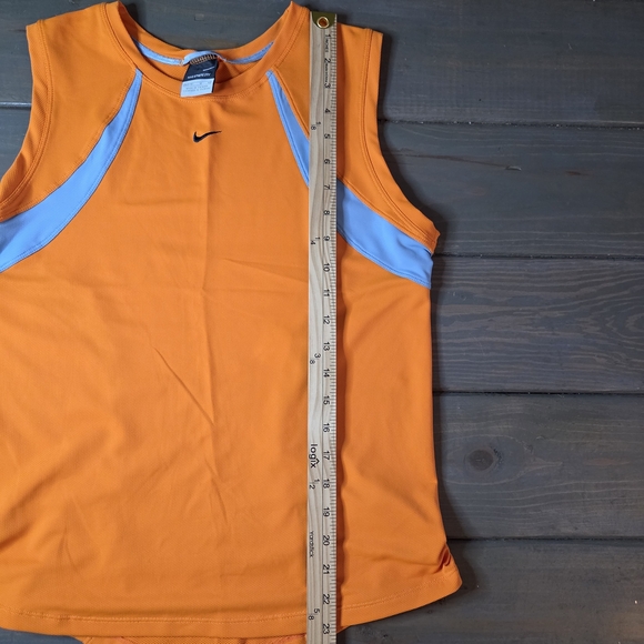 Nike Sphere Dry Athletic Tank Top Orange Blue Women’s Medium Workout Running Gym - Picture 8 of 10
